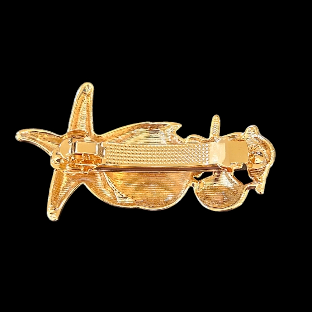 Starfish and Shell Barrette - Picture 4 of 4